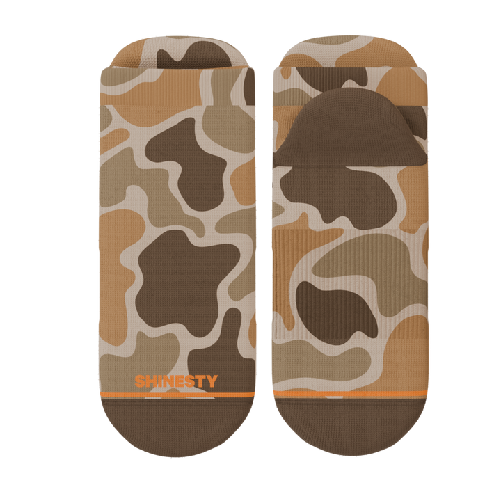 Shinesty The Out of Sight light duck camo Heel Hammock ankle socks – men's duck camo ankle socks
