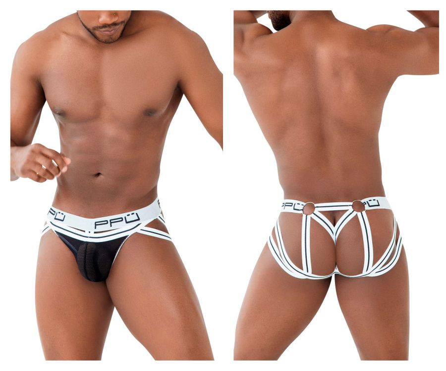 PPU Mesh Jockstrap in White – men's jockstraps