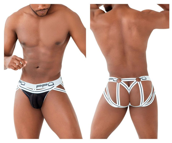 PPU Mesh Jockstrap in White – men's jockstraps