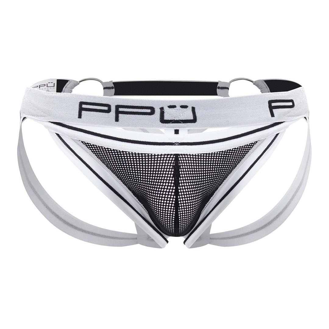 PPU Mesh Jockstrap in White – men's jockstraps