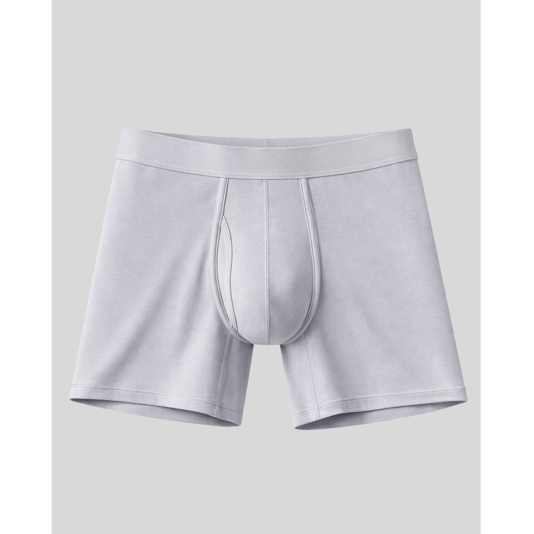 SilkCut men's bamboo boxer briefs – antimicrobial cooling 5-inch inseam performance underwear