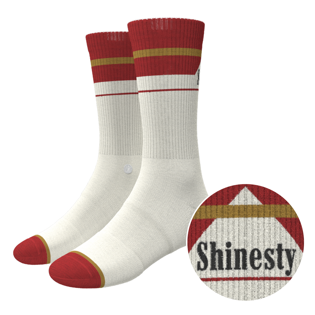 cigarette socks Mommy Needs A The captivating motif of the skull with a burning cigarette is masterfully transferred onto high Orange Smoking Socks (Mid-Calf) -