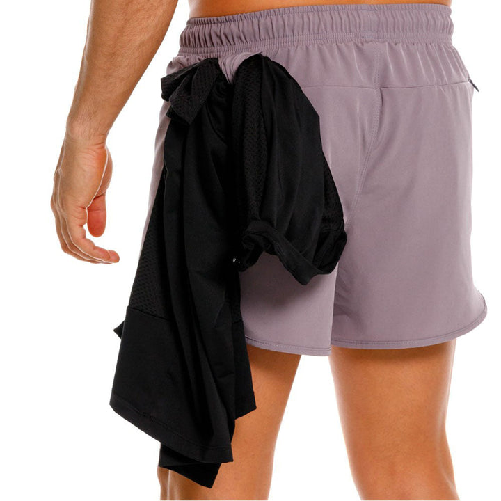Mundo Unico Corredor athletic shorts in gray – Action Tech performance training shorts branded