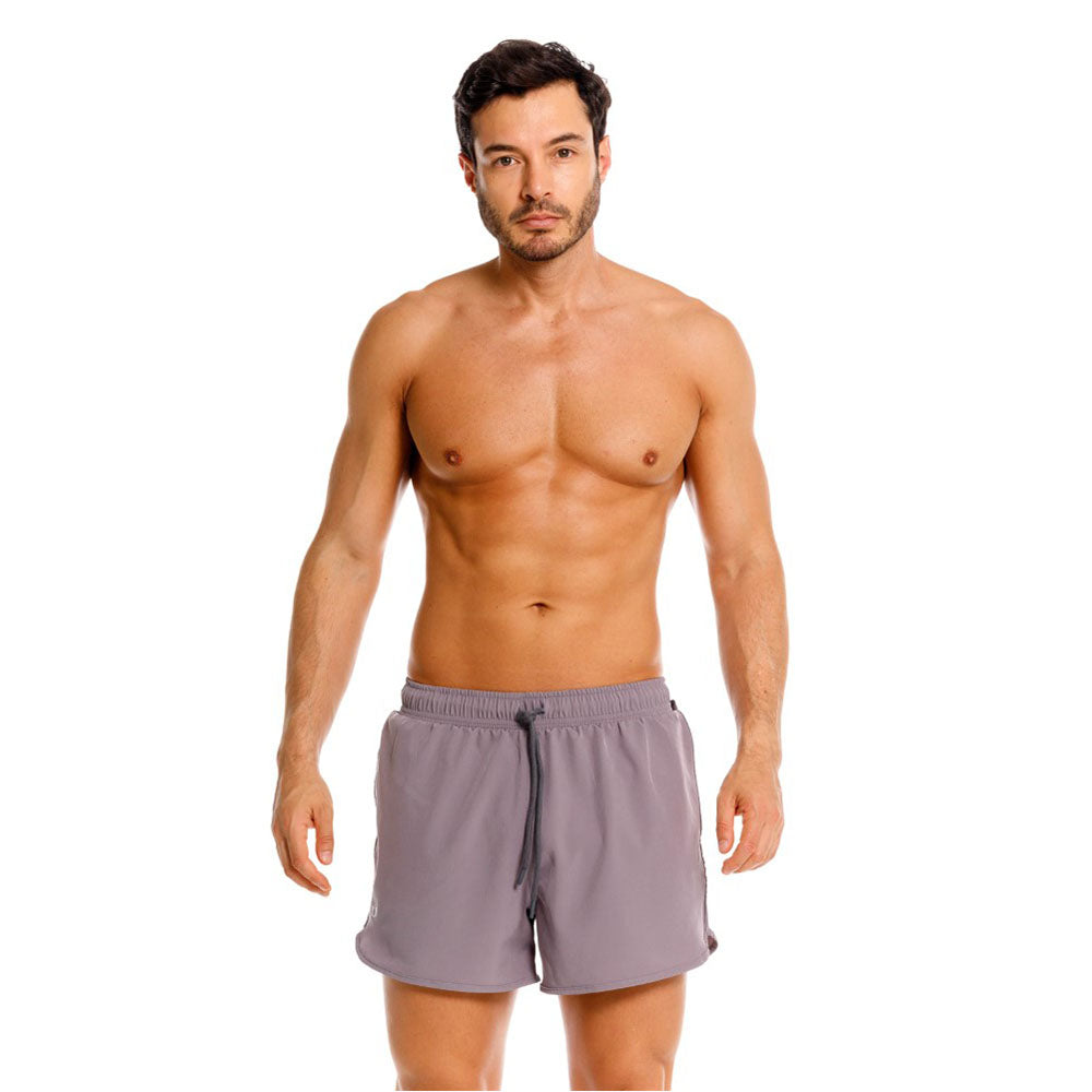 Mundo Unico Corredor athletic shorts in gray – Action Tech performance training shorts branded