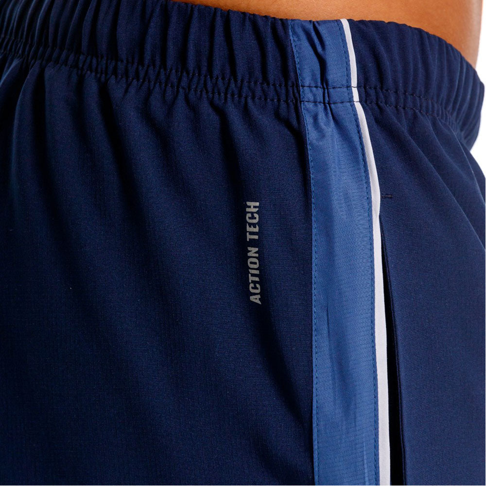 Mundo Unico Longitud athletic shorts in blue – Action Tech contrast panel performance training shorts