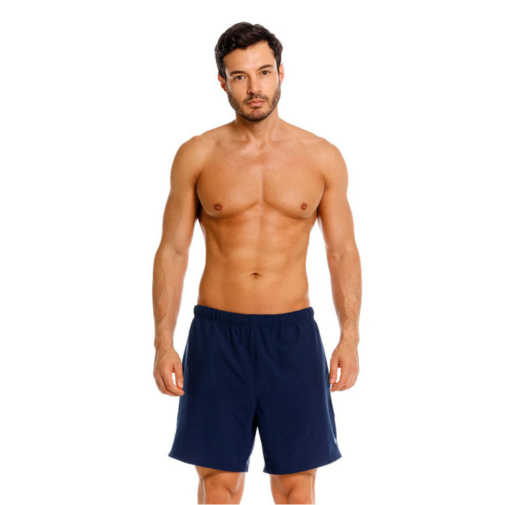 Mundo Unico Longitud athletic shorts in blue – Action Tech contrast panel performance training shorts