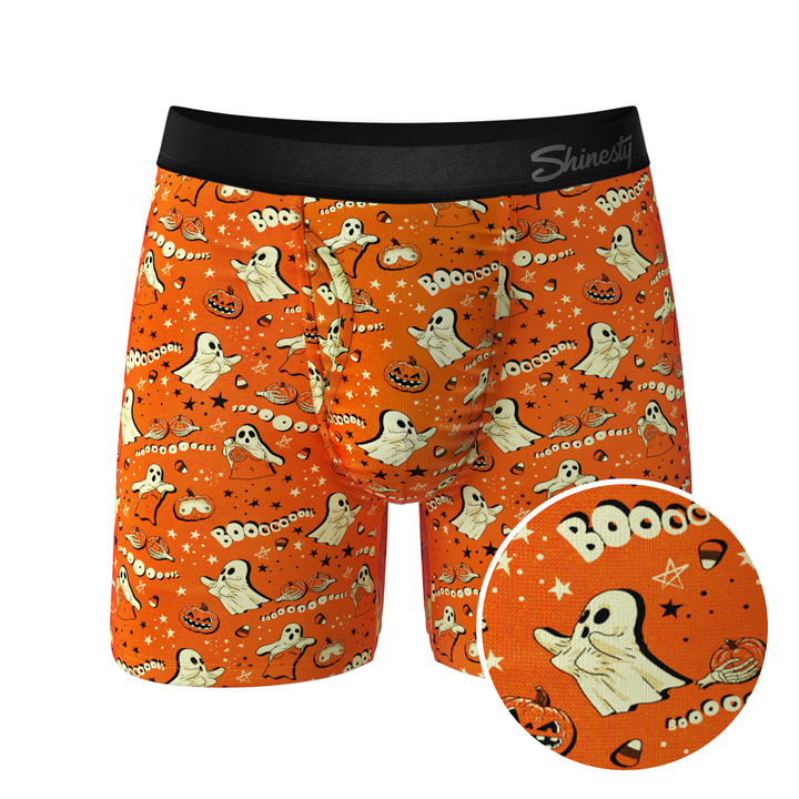 The Paranormal Entitty | Ghost Busts Ball Hammock® Pouch Boxer Briefs with Fly