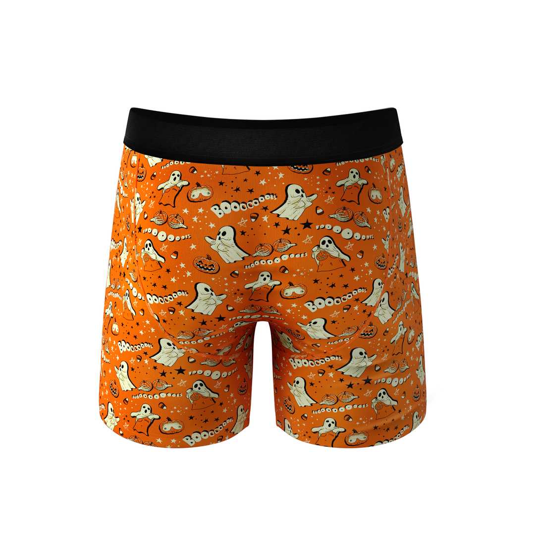 The Paranormal Entitty | Ghost Busts Ball Hammock® Pouch Boxer Briefs with Fly