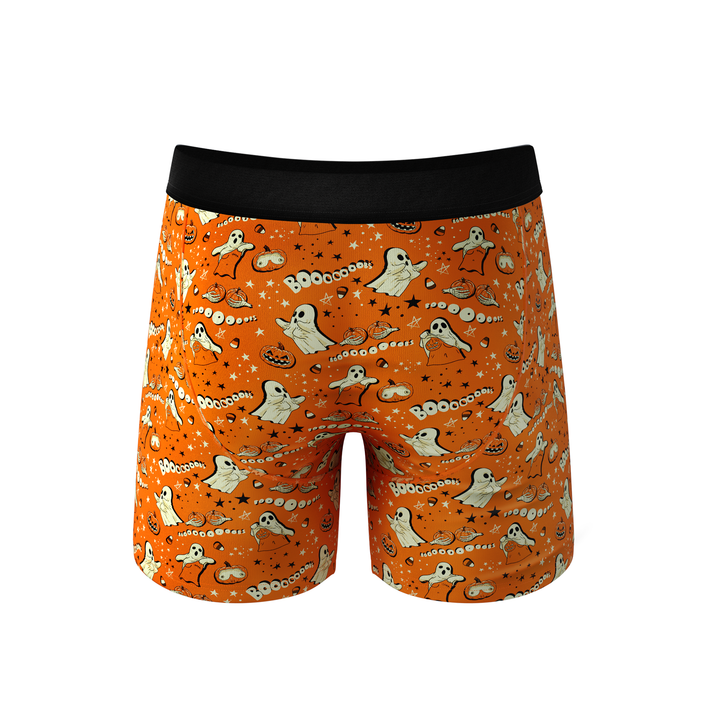 The Paranormal Entitty | Ghost Busts Ball Hammock® Pouch Boxer Briefs with Fly