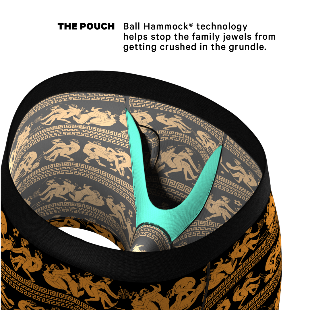The Ancient Twister | Ancient Vase Orgy Ball Hammock® Pouch Underwear With Fly