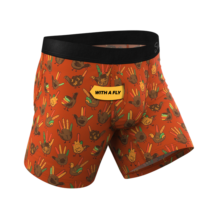 The Party Fowl Turkey Boxer Briefs | Ball Hammock® Pouch with Fly