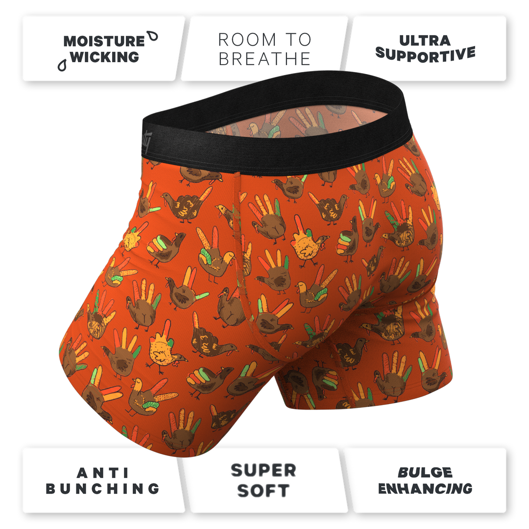 The Party Fowl Turkey Boxer Briefs | Ball Hammock® Pouch with Fly