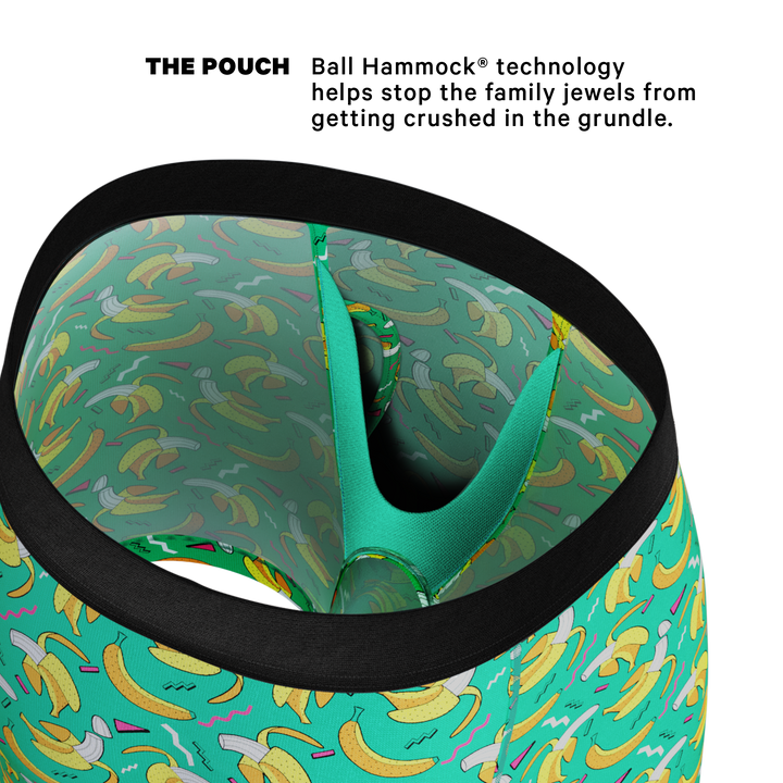 The Peel Deal Retro Banana Boxer Briefs with Ball Hammock® Pouch & Fly