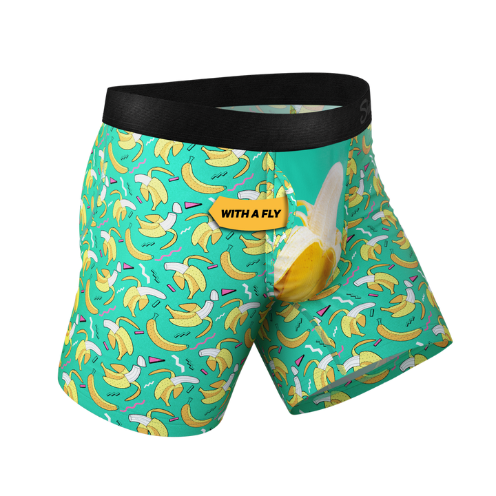 The Peel Deal Retro Banana Boxer Briefs with Ball Hammock® Pouch & Fly