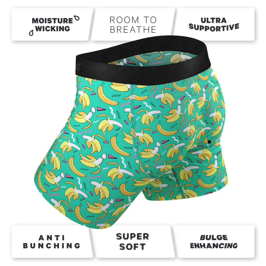 The Peel Deal Retro Banana Boxer Briefs with Ball Hammock® Pouch & Fly