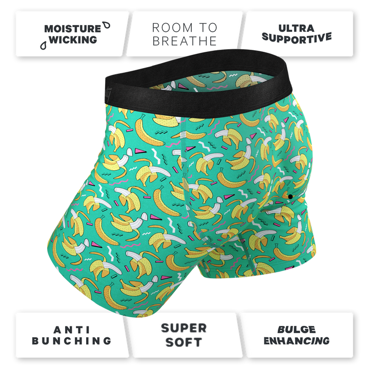 The Peel Deal Retro Banana Boxer Briefs with Ball Hammock® Pouch & Fly