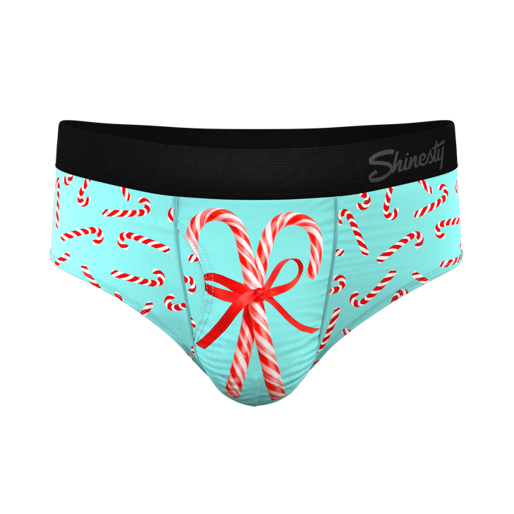 Shinesty "The Peppermint Pimp Canes" Candy Cane Ball Hammock® Pouch Briefs