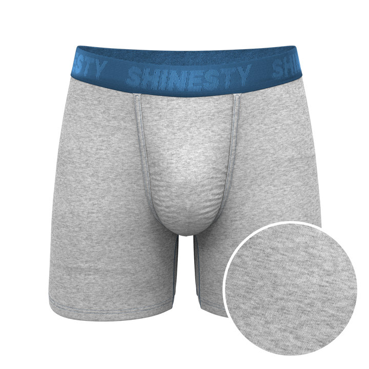 The Physical Education | Heather Grey and Blue Ball Hammock® Pouch Underwear