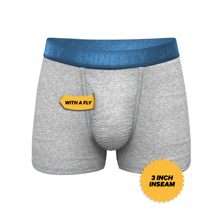 The Physical Education Heather Grey & Blue Ball Hammock® Pouch Trunks Underwear