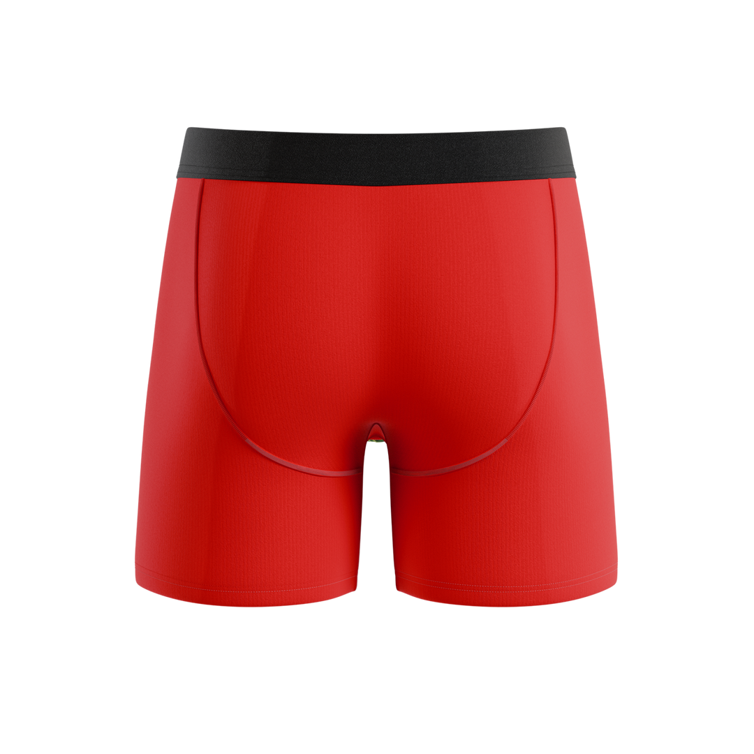 Men's Ball Hammock® Boxer Briefs with Fly - The Picante - Chili Pepper Print
