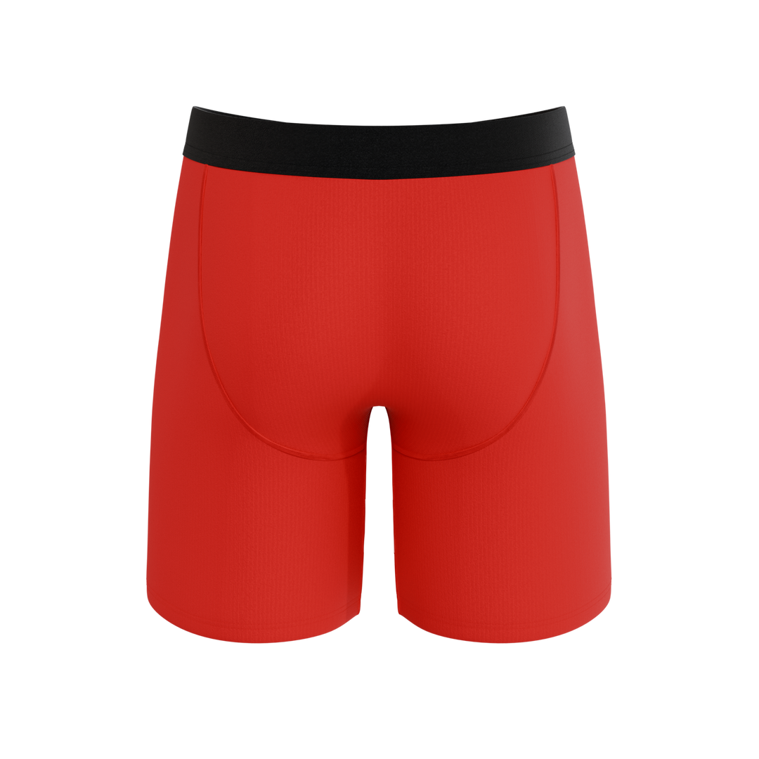Men's Ball Hammock® Long Leg Boxer Briefs - The Picante - Chili Pepper Print