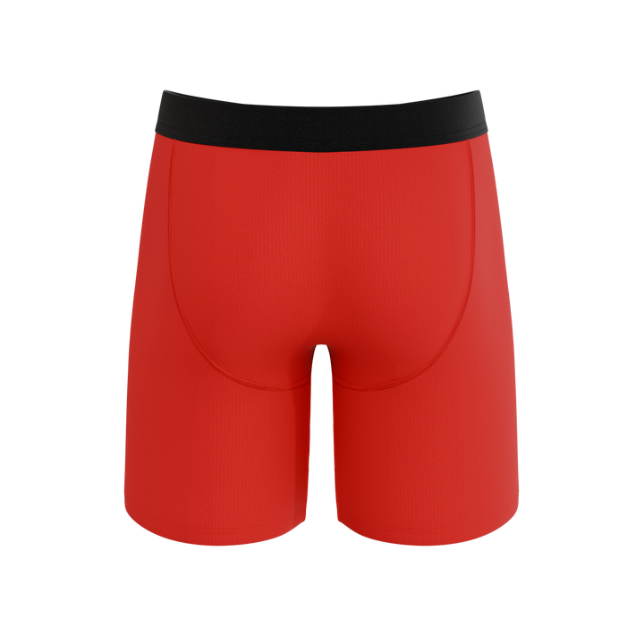 Men's Ball Hammock® Long Leg Boxer Briefs - The Picante - Chili Pepper Print