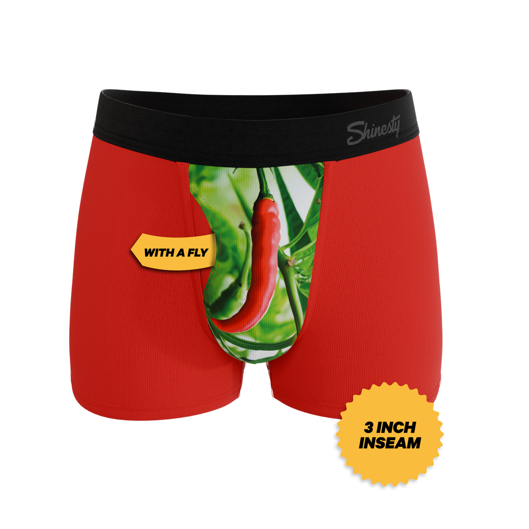 Men's Ball Hammock® Pouch Trunks - The Picante - Chili Pepper Print