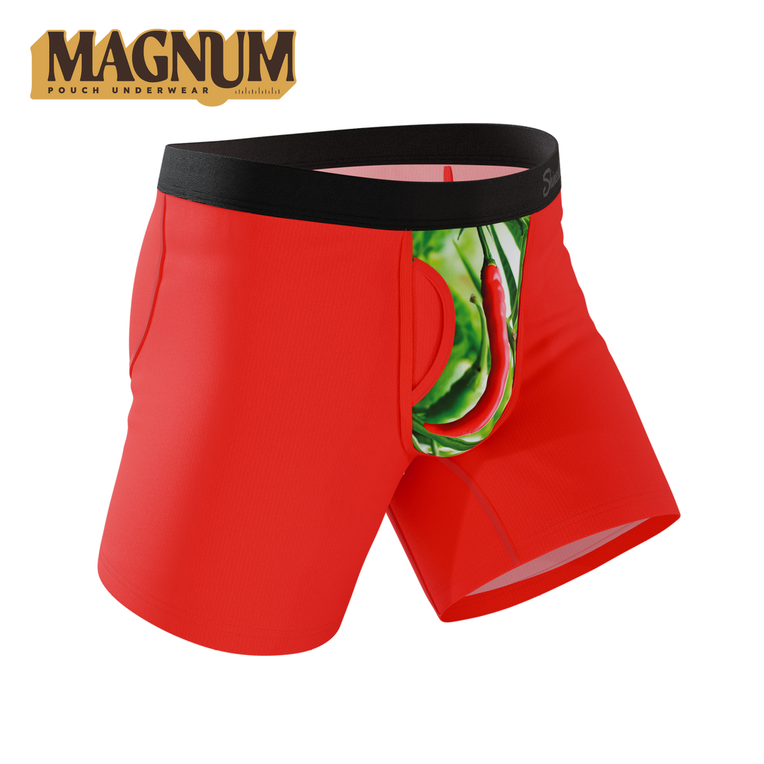 Shinesty The Picante | Chili Pepper Ball Hammock® Magnum Big Pouch Underwear