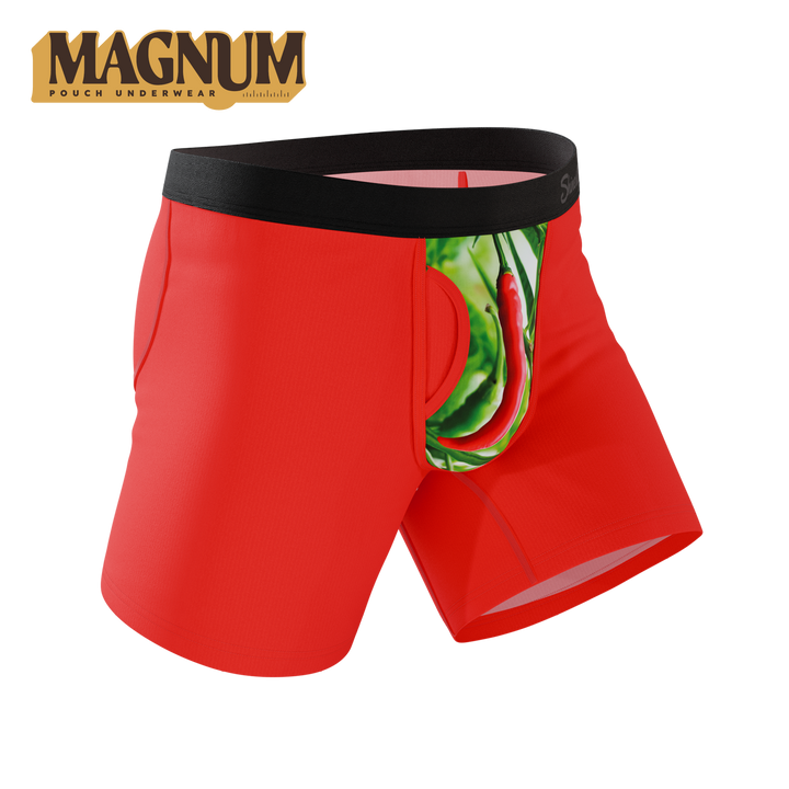 Shinesty The Picante | Chili Pepper Ball Hammock® Magnum Big Pouch Underwear
