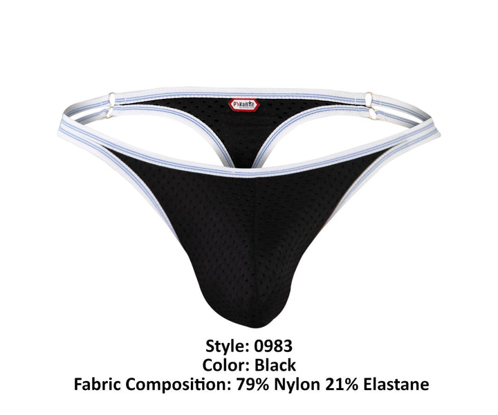 Pikante Novo Thongs in Black – men's thongs