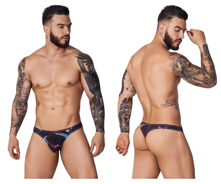 Pikante Nucleus Thongs in Black – men's thongs