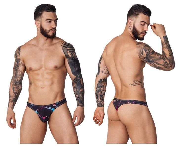 Pikante Nucleus Thongs in Black – men's thongs