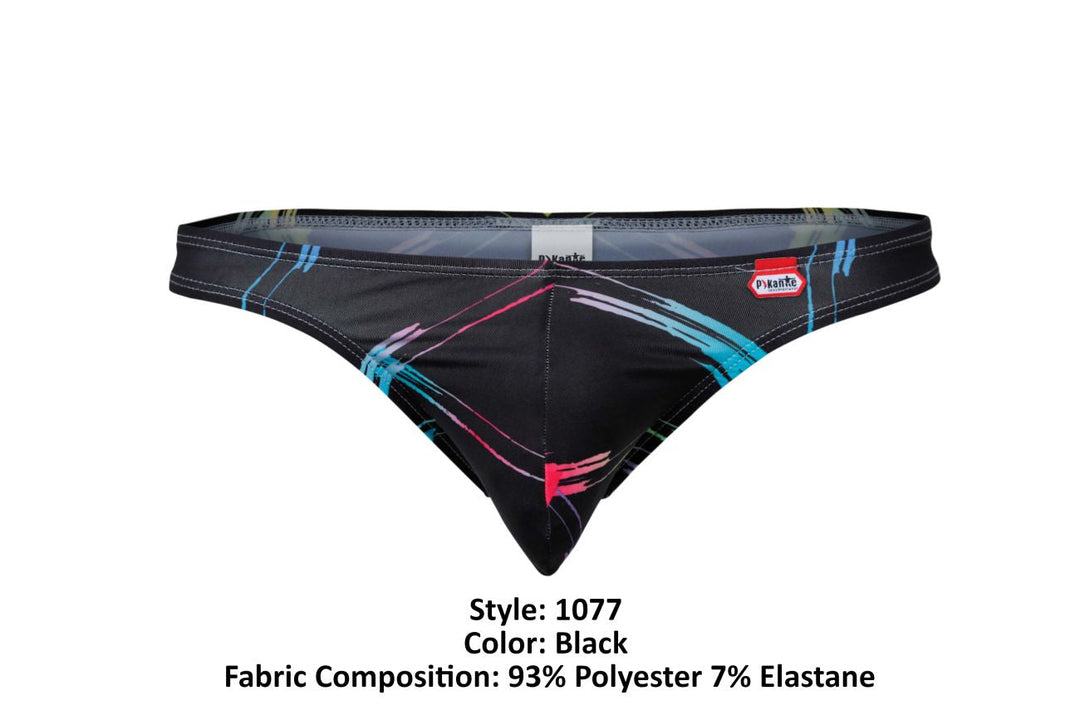 Pikante Nucleus Thongs in Black – men's thongs