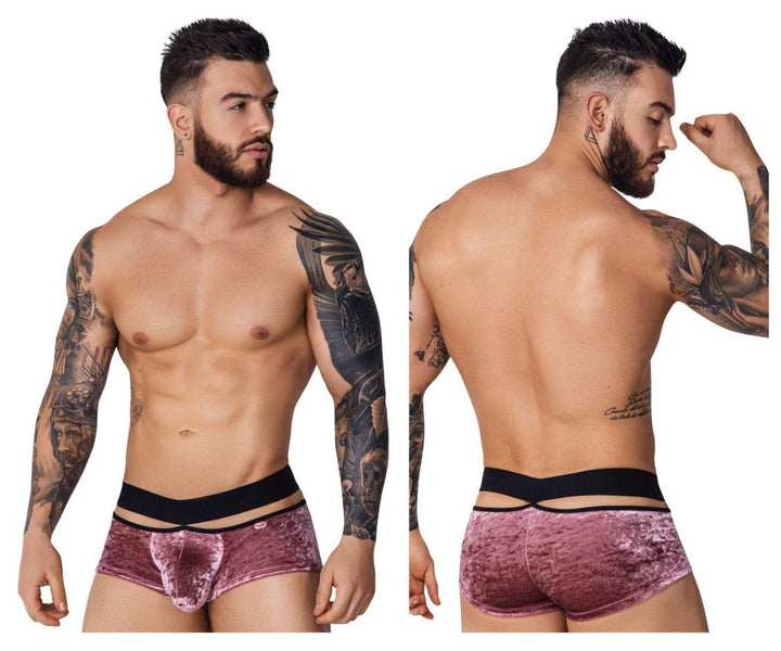 Pikante Clandestine Velvet Trunks in Pink – men's trunks