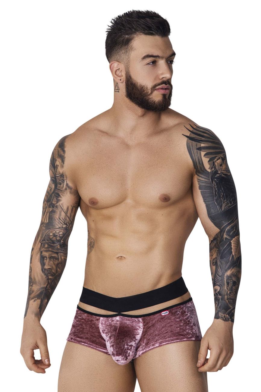 Pikante Clandestine Velvet Trunks in Pink – men's trunks