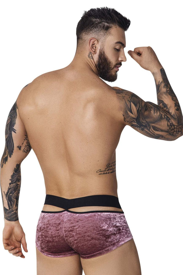 Pikante Clandestine Velvet Trunks in Pink – men's trunks