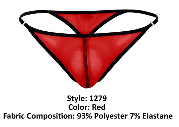 Pikante Sonar Thongs in Red – men's thongs