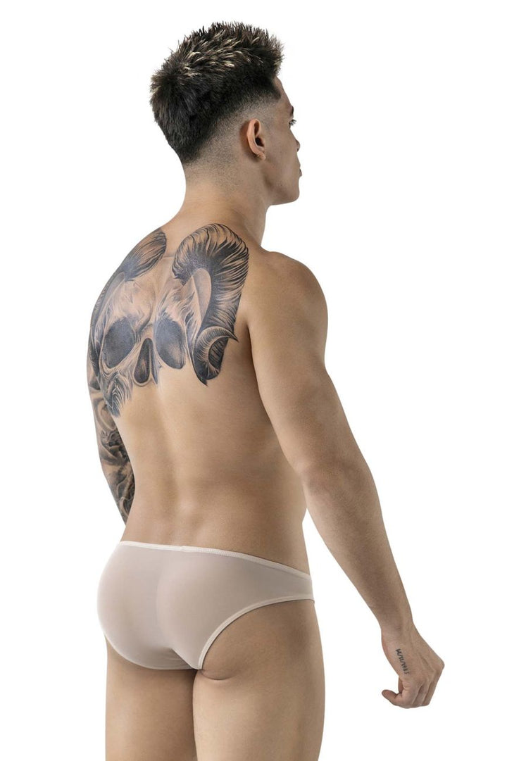 Pikante Luxury Briefs in Beige Mesh – men's briefs