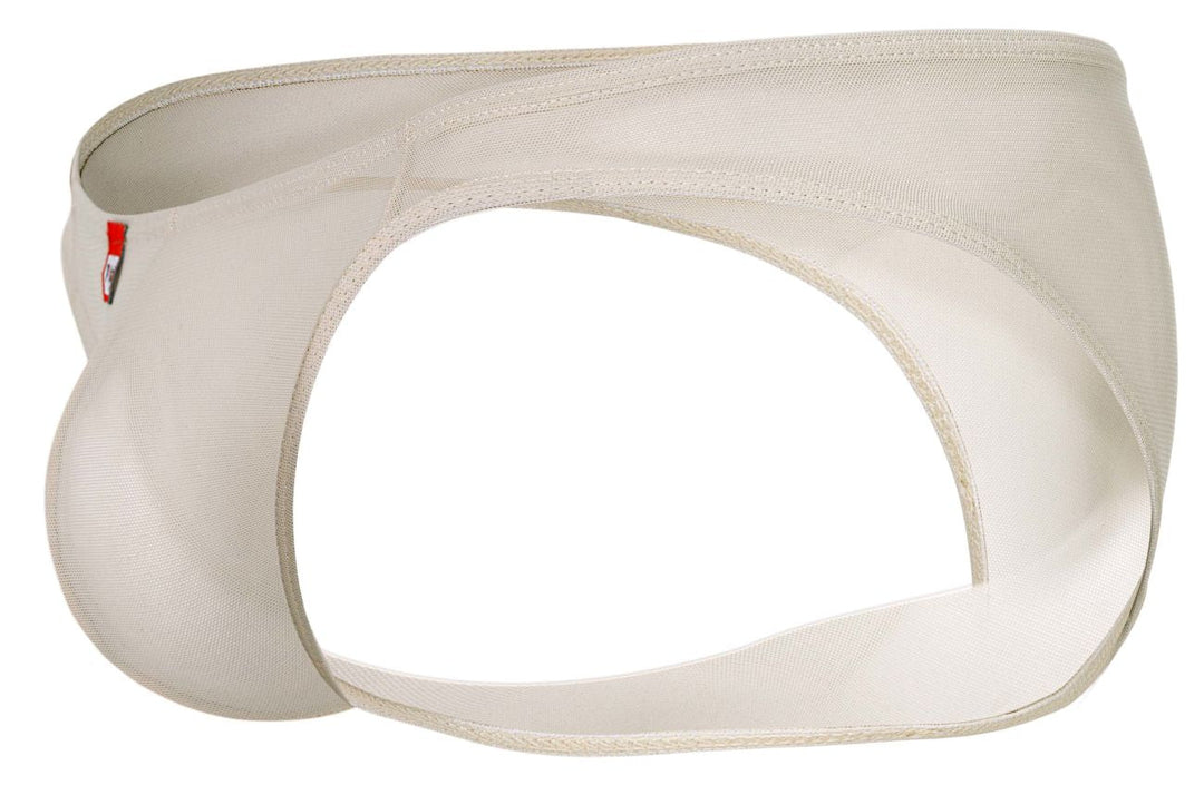 Pikante Luxury Briefs in Beige Mesh – men's briefs