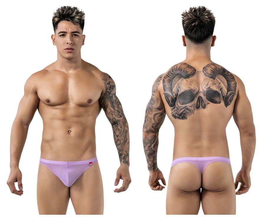 Pikante Luxury Thongs in Lilac Mesh – men's thongs