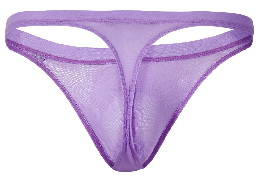 Pikante Luxury Thongs in Lilac Mesh – men's thongs