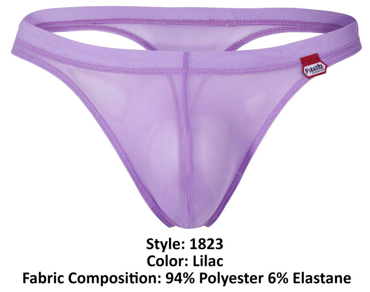 Pikante Luxury Thongs in Lilac Mesh – men's thongs