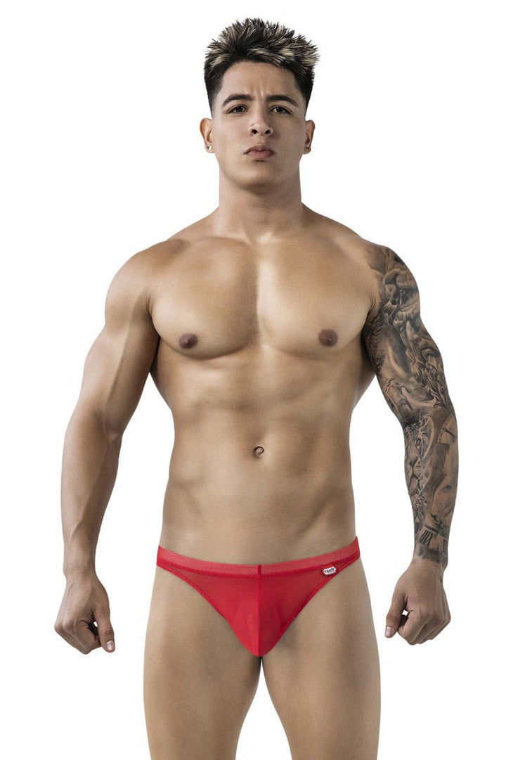 Pikante Luxury Thongs in Red Mesh – men's thongs
