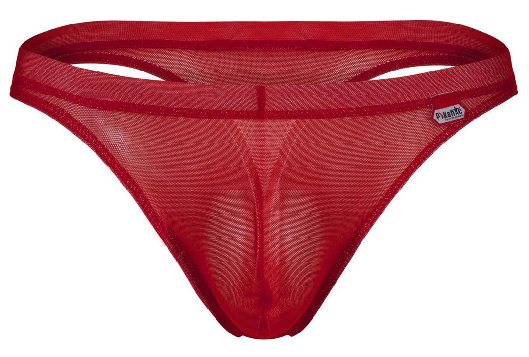 Pikante Luxury Thongs in Red Mesh – men's thongs