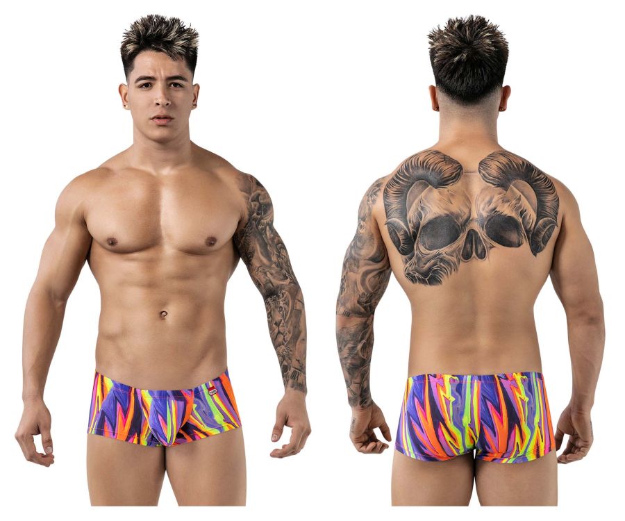 Pikante Abstract Men's Trunk Underwear in Purple – men's trunks