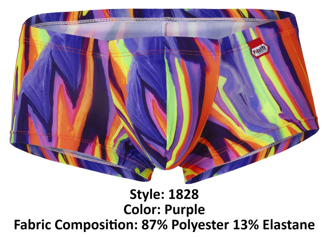 Pikante Abstract Men's Trunk Underwear in Purple – men's trunks