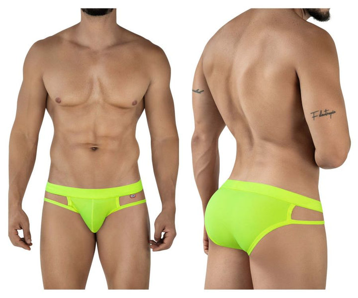 Pikante Lenox Men's Bikini Brief in Neon Green – men's briefs
