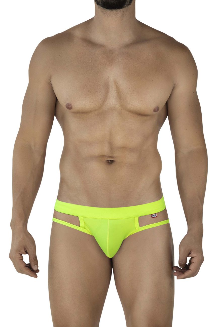 Pikante Lenox Men's Bikini Brief in Neon Green – men's briefs