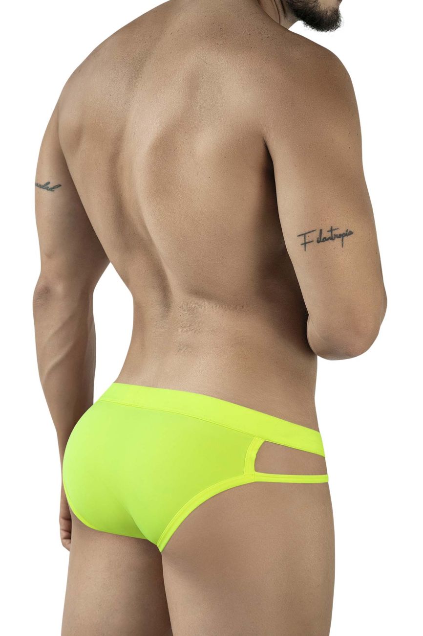 Pikante Lenox Men's Bikini Brief in Neon Green – men's briefs