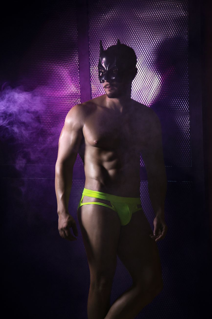 Pikante Lenox Men's Bikini Brief in Neon Green – men's briefs